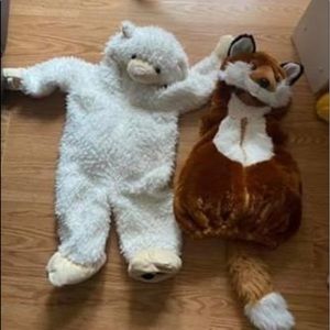 halloween costume sheep and fox